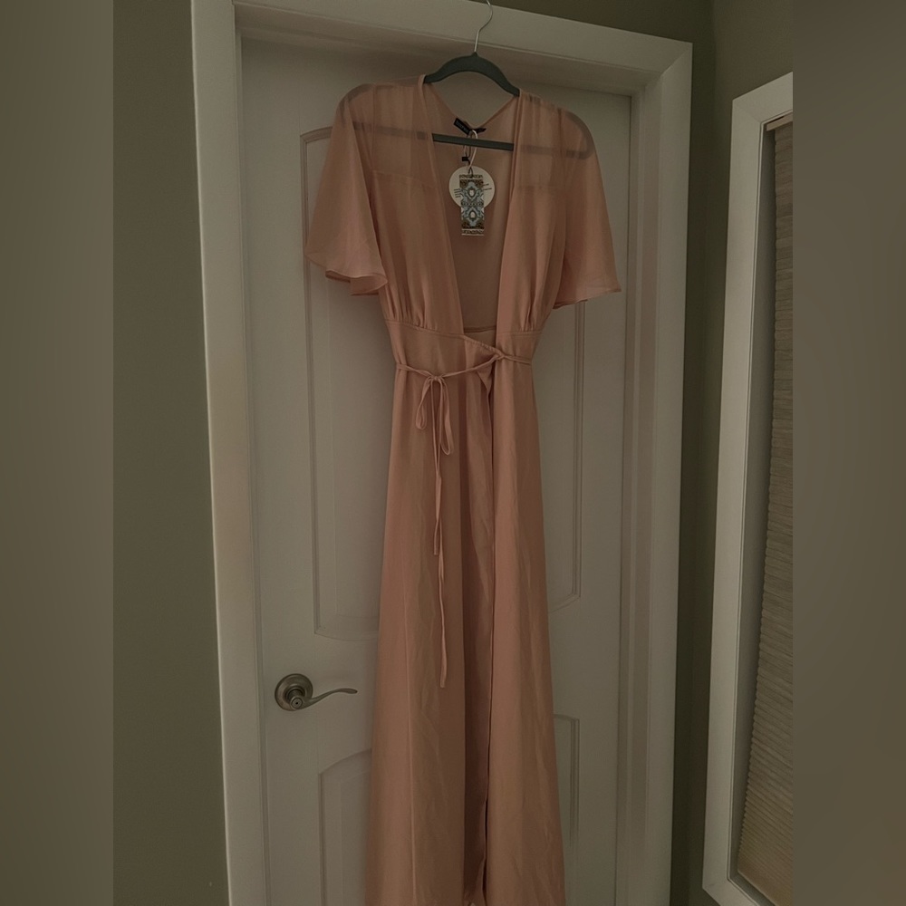 Light pink maxi dress